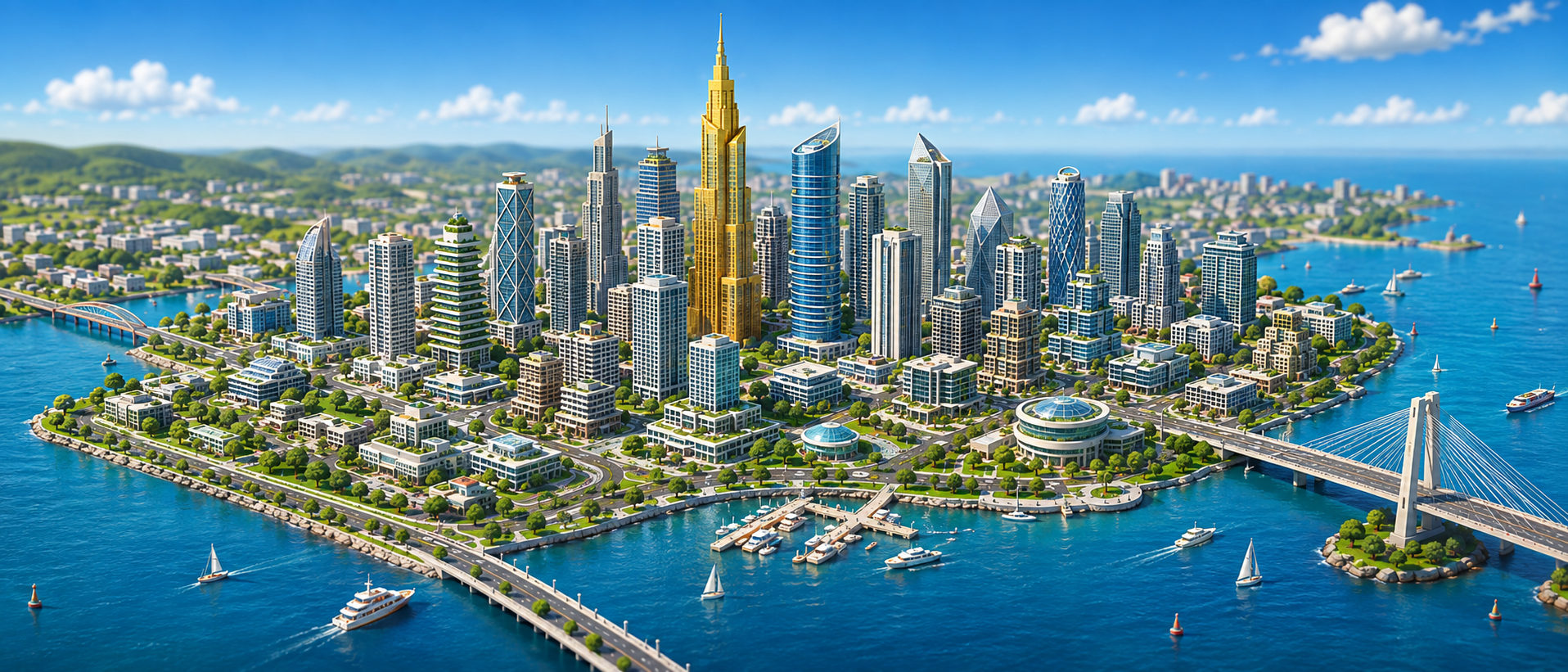 An island city of thirty towers.